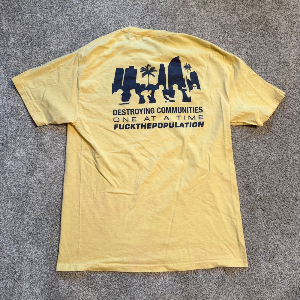 FTP Destroying Communities One At A Time Streetwear T-Shirt XL Made In USA